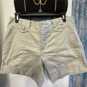 Khaki color cotton shorts Size 12